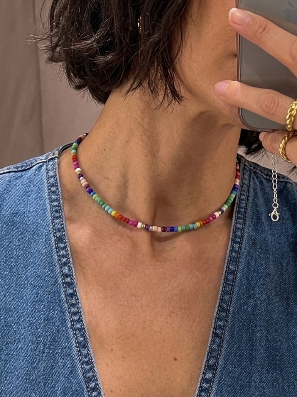 COLORFUL Beaded Choker